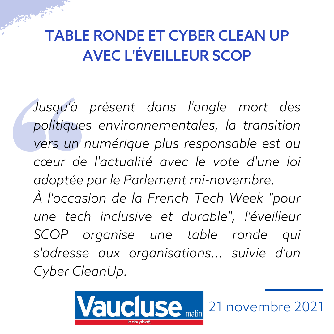 <p>Vaucluse matin - 21 novembre 2021</p>